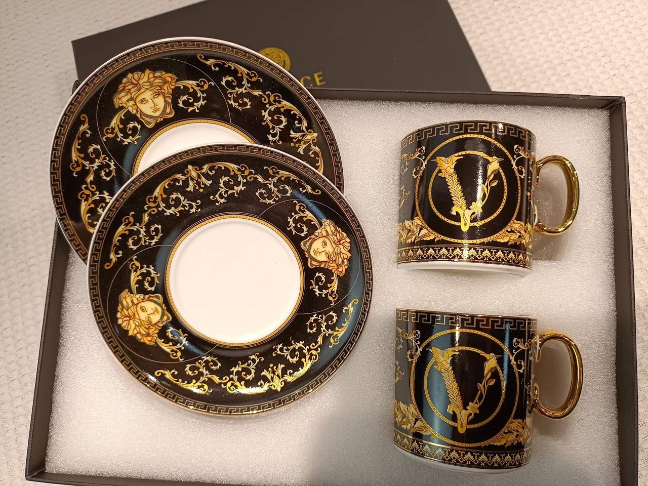 Versace Tea set of two cups many colors available - Image 4 of 12